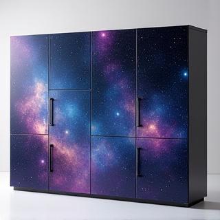 Galaxy-inspired modular storage furniture