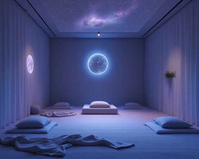 Complete meditation space cosmic design